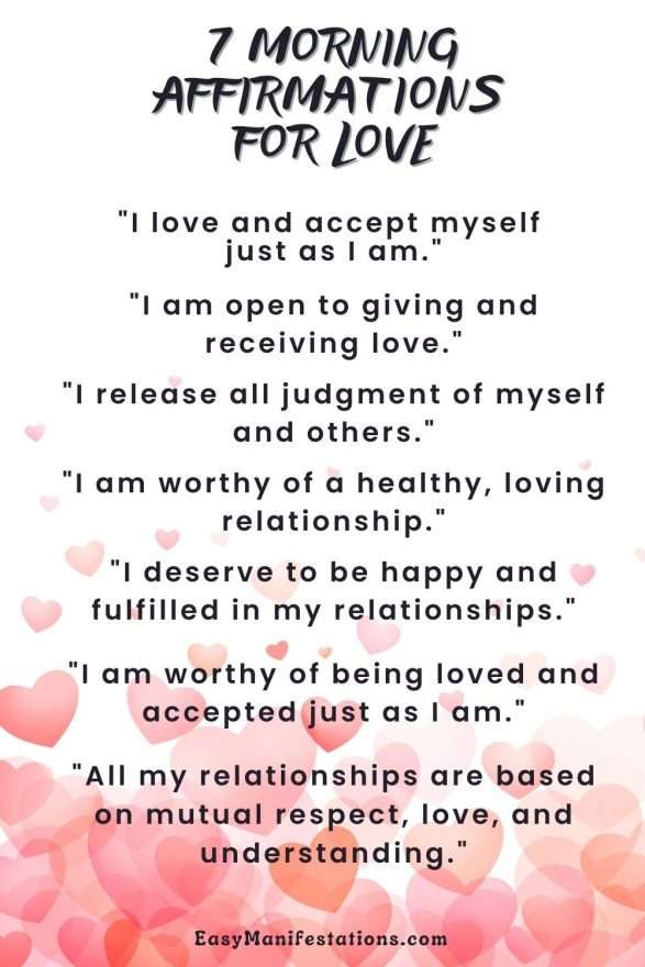 Helpful Affirmations for Love, Healing and Abundance